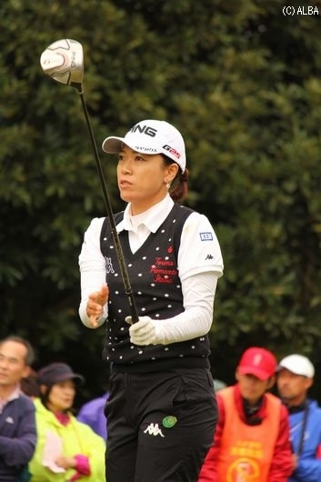 大山志保、ハーフ終了時点で首位タイに浮上（撮影：ＡＬＢＡ）