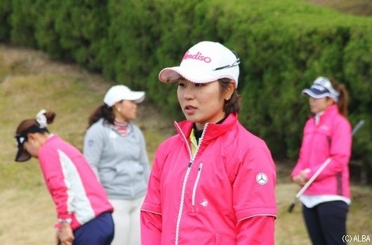 初優勝からの2週連続優勝を目指す比嘉真美子(撮影:ALBA)