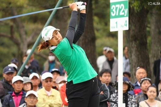 ツアーで2度目のホールインワンを記録した佐伯、今季初勝利をつかめるか（撮影：ＡＬＢＡ）