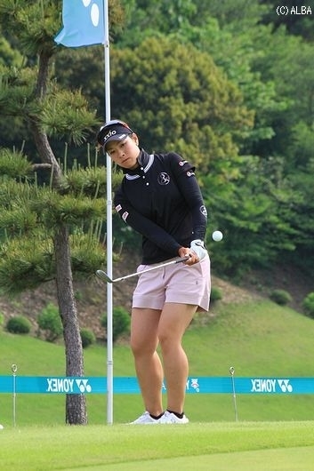 今季3勝目を狙う森田、ショットは好調をキープ（撮影：ＡＬＢＡ）