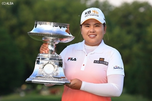 メジャー連続優勝を決めたインビー・パーク（撮影：岩本芳弘）