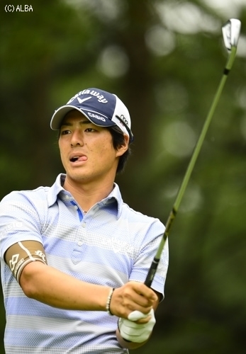久しぶりの日本での戦いで、松山と直接対決！（撮影：上山敬太）