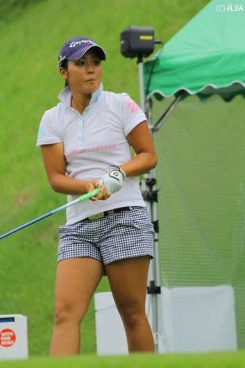 首位と1打差の5位タイと好位置で初日を終えた山村彩恵（撮影：ＡＬＢＡ）