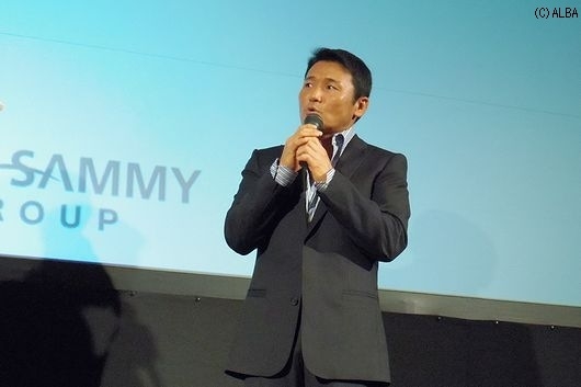 サプライズ登場の丸山、フェニックスの魅力と日本のゴルフ界について語った(撮影:ALBA)