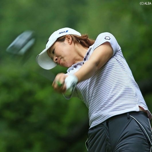 我慢のゴルフで初日2位と絶好のスタート！（撮影：米山聡明）