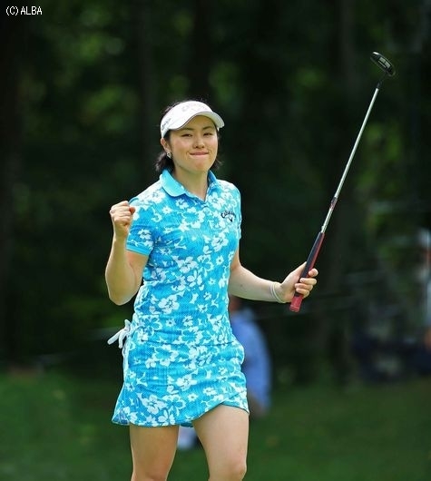 日本ツアー参戦5年目にして悲願の初優勝を挙げたナ・ダエ（撮影：米山聡明）