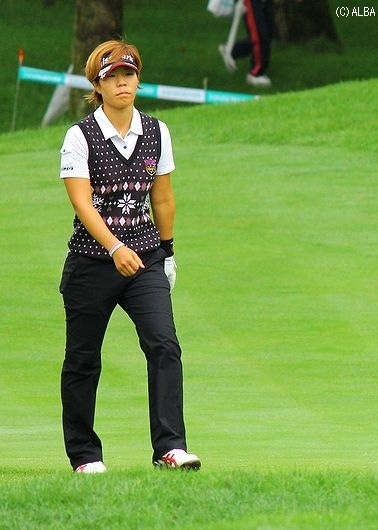 またしても最終日で崩し優勝を逃した穴井詩（撮影：ＡＬＢＡ）