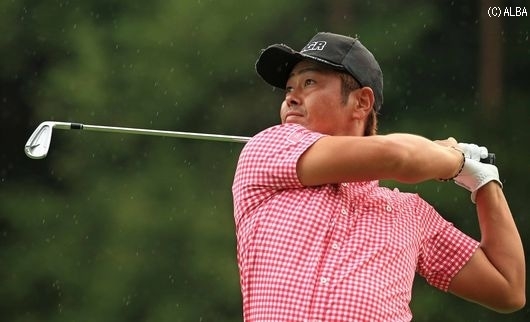 福祉大の先輩・谷原秀人アイアンショットに難有？（撮影：米山聡明）