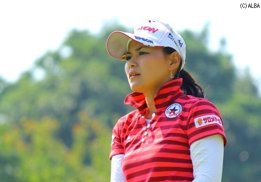本人も「まずまず」と初日8位タイでフィニッシュの横峯さくら（撮影：ＡＬＢＡ）