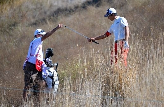 松山より上位でスタートした石川遼は失速…(Photo by Robert LabergeGetty Images)