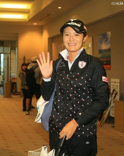 逆転を狙った最終日、残念ながらプレーできず2位で終わった渡邉彩香(撮影:福田文平)