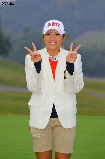 賞金ランク6位に浮上したボミ、笑顔がキュート（撮影：ＡＬＢＡ）