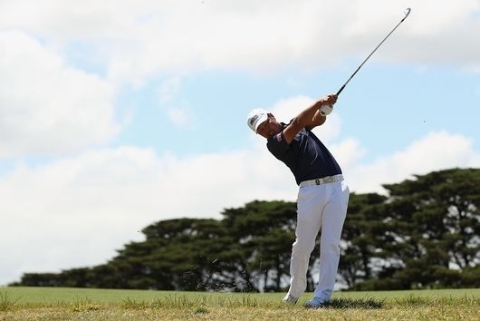 5バーディを奪う猛チャージで日本チームを牽引した谷原秀人(Photo by Robert PreziosoGetty Images)