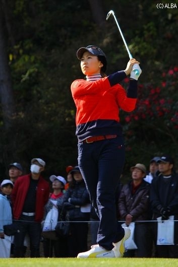 土壇場でシード権を奪取した上田桃子(撮影:ALBA)