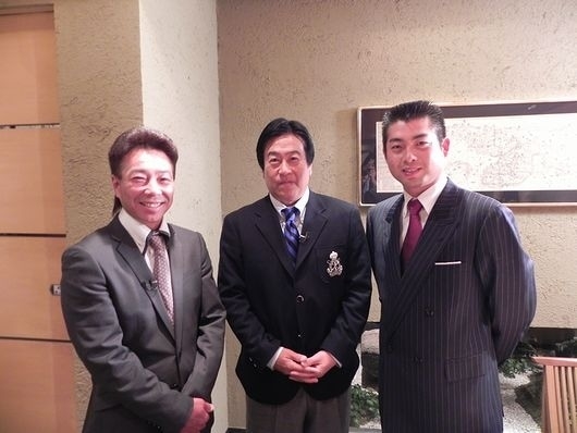 「ゴルフネットワーク」の特番にゲスト出演した池田勇太と井戸木鴻樹＜写真提供：ゴルフネットワーク＞