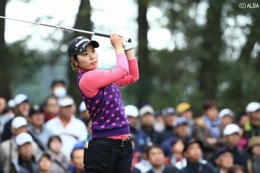 若手のホープ比嘉真美子が『タウンワーク』とスポンサー契約！（写真はリコーカップ）（撮影：米山聡明）
