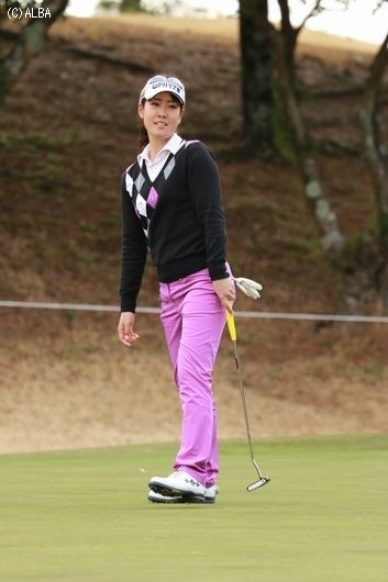 福田真未は4つのバーディを奪った（撮影：ＡＬＢＡ）