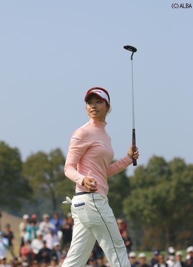 賞金ランク2位に浮上した森田理香子（撮影：ＡＬＢＡ）