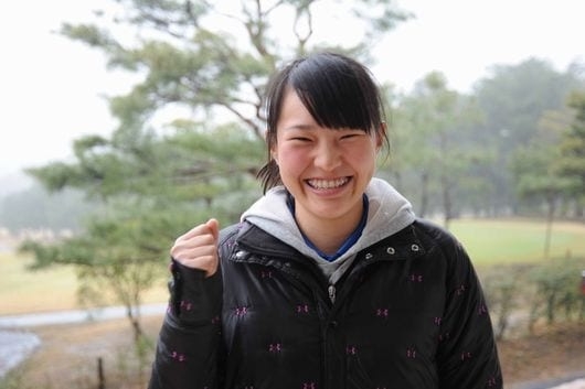 首位タイスタートを決めた高2の中尾春陽