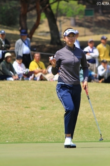 森田理香子、2週連続Vも射程圏！（撮影：ＡＬＢＡ）