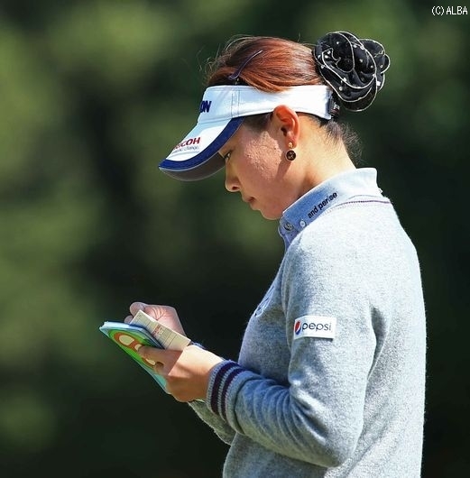 出だしで躓きスコアを崩した森田理香子（撮影：米山聡明）
