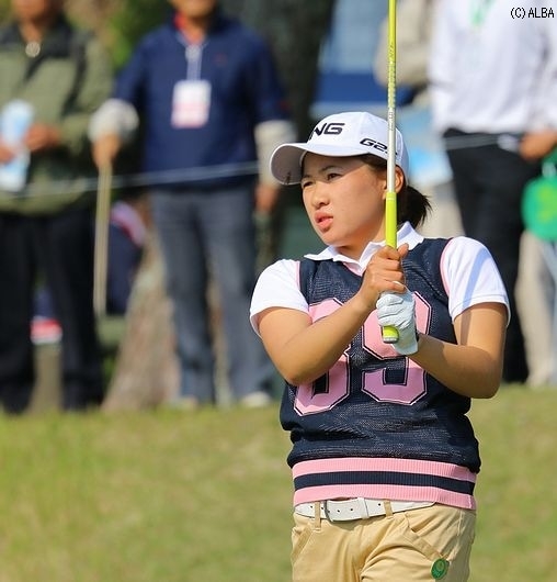 2位タイの永井、2週連続のアマVなるか?!（撮影：ＡＬＢＡ）