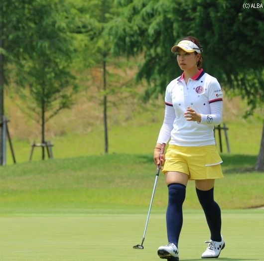 森田理香子、ノーボギーのラウンドで首位と1打差！（撮影：ＡＬＢＡ）