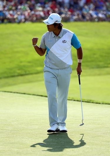 松山、大舞台で価値ある1勝！(Photo by Matt Sullivan/Getty Images)