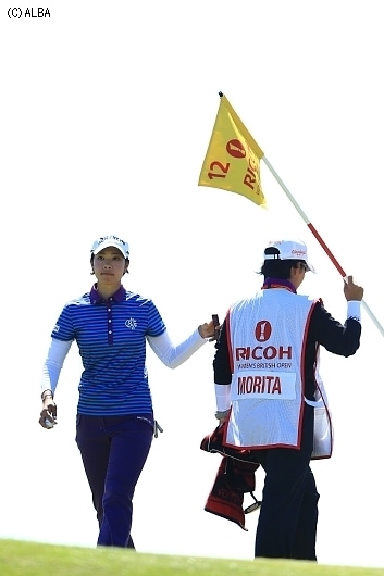 大会ホステスプロの森田理香子、60位タイで辛くも予選を通過した（撮影：岩本芳弘）