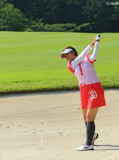 森田理香子、3つ伸ばし20位タイで最終日へ（撮影：ＡＬＢＡ）