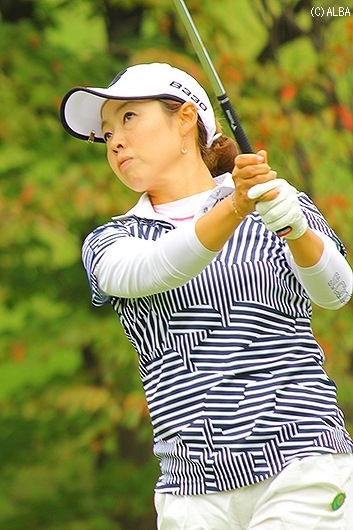 首位と4打差で最終日に臨む西山ゆかり(撮影:ALBA)