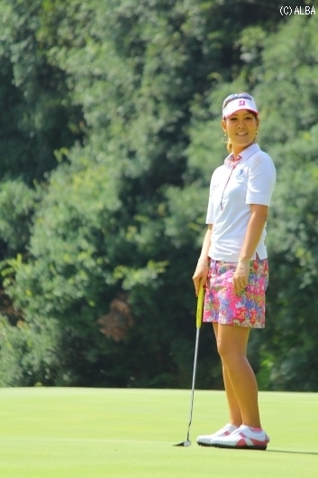スコアを崩し順位を下げた福田真未（撮影：ＡＬＢＡ）