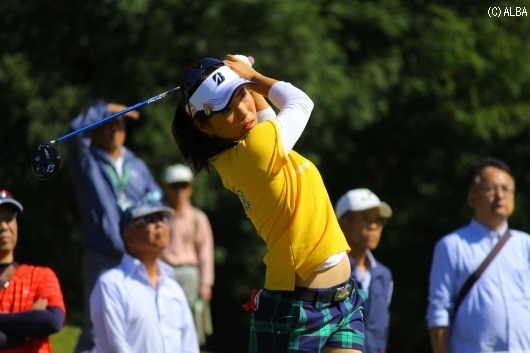 混戦の初日首位Tにつけた堀奈津佳！（撮影：ＡＬＢＡ）