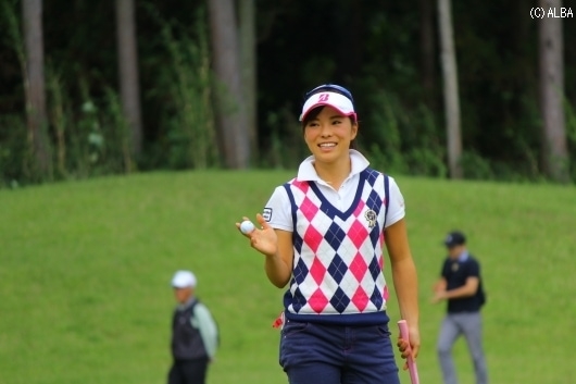 1打差で首位を追う堀奈津佳！（撮影：ＡＬＢＡ）