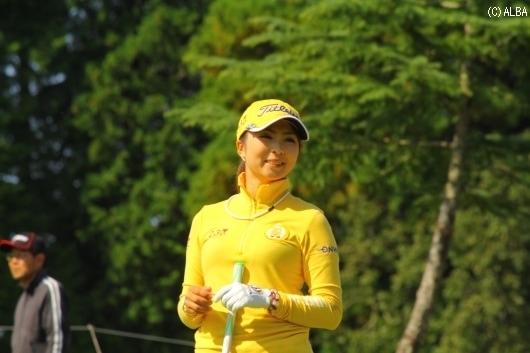 単独首位に浮上した菊地！初優勝なるか（撮影：ＡＬＢＡ）