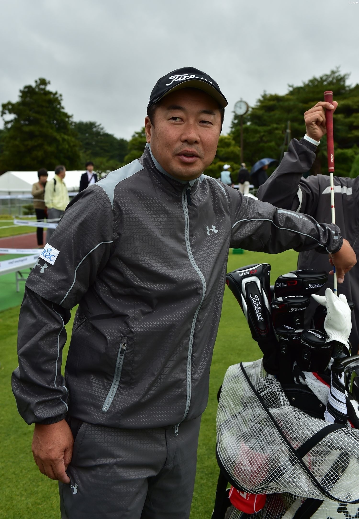 前年者者の丸山大輔、予選の組み合わせにプレッシャー？（撮影：岩井康博）