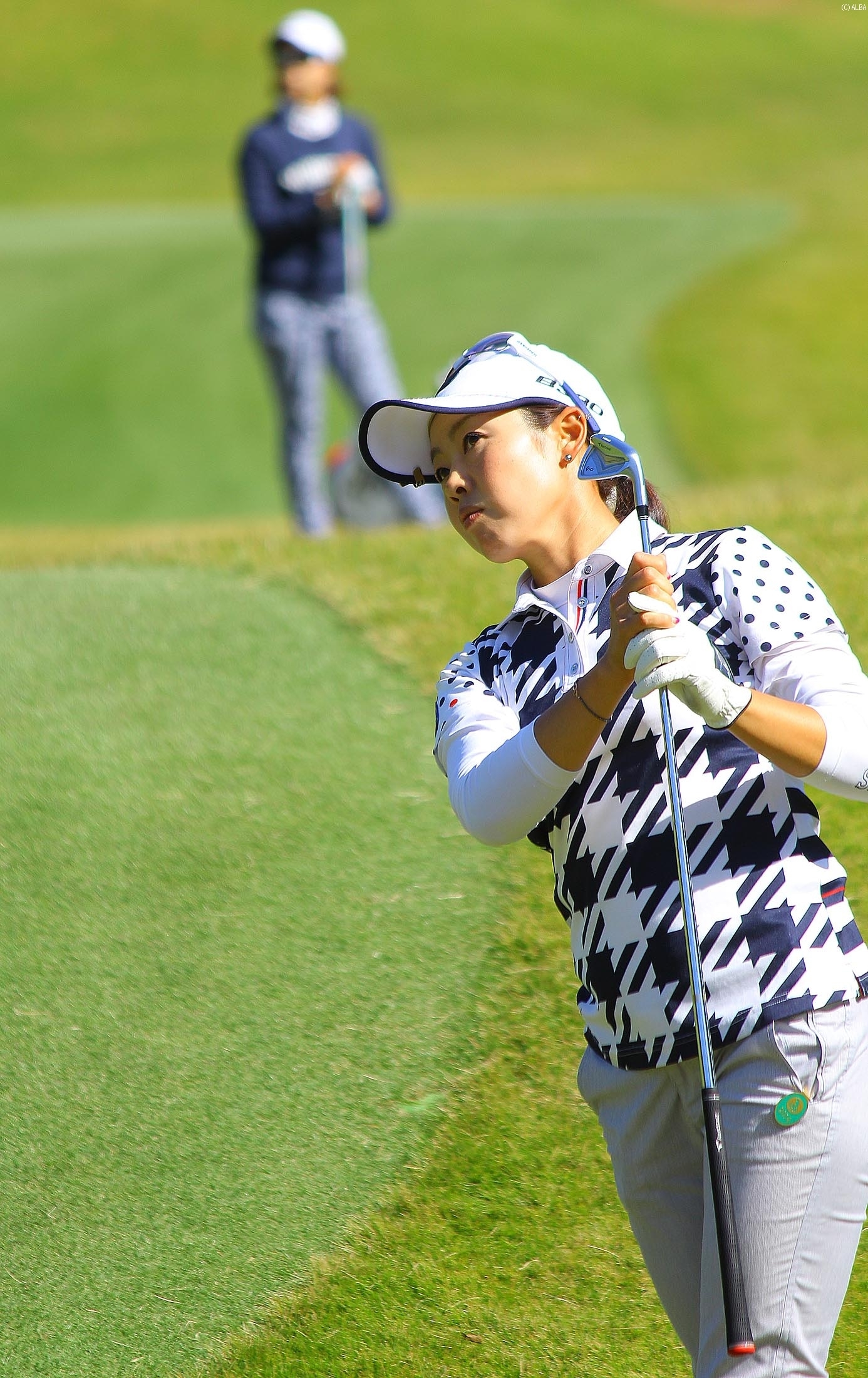 4位Tに急浮上した西山ゆかり（撮影：ＡＬＢＡ）