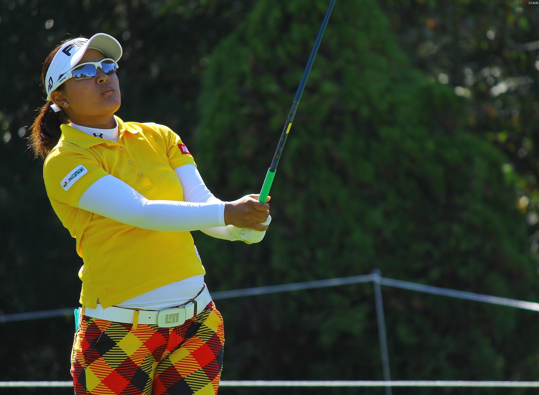 鈴木愛、7位Tで決勝Rへ（撮影：ＡＬＢＡ）
