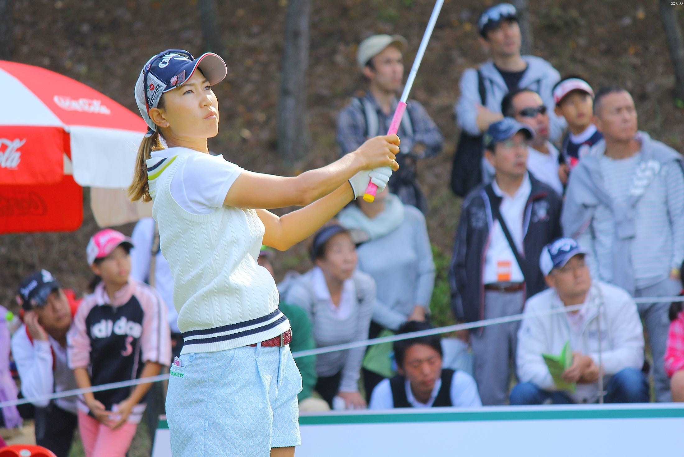 上田桃子、ノーボギーのラウンドも届かず3位で終戦（撮影：ＡＬＢＡ）