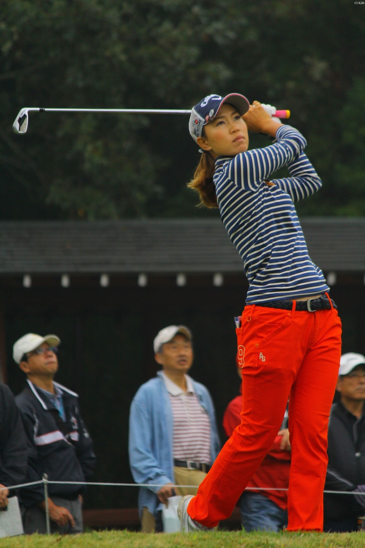 上田桃子、首位と1打差で最終日を迎える！（撮影：ＡＬＢＡ）