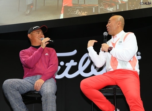ゴルゴ松本と息のあったトークを見せた谷口徹（撮影：福田文平）