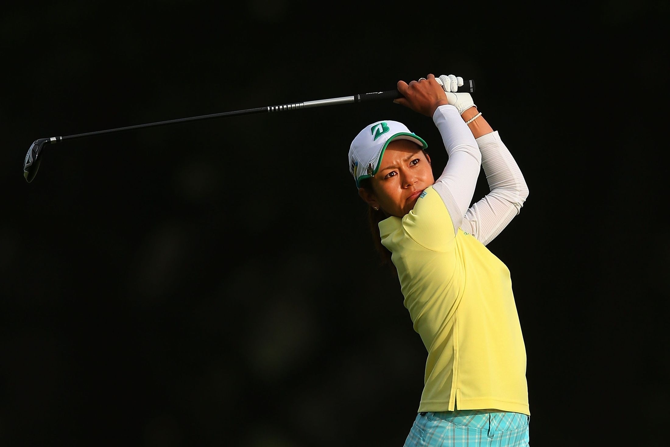 パープレーにまとめ23位Tにつけた宮里藍！(Photo by Michael Dodge/Getty Images)