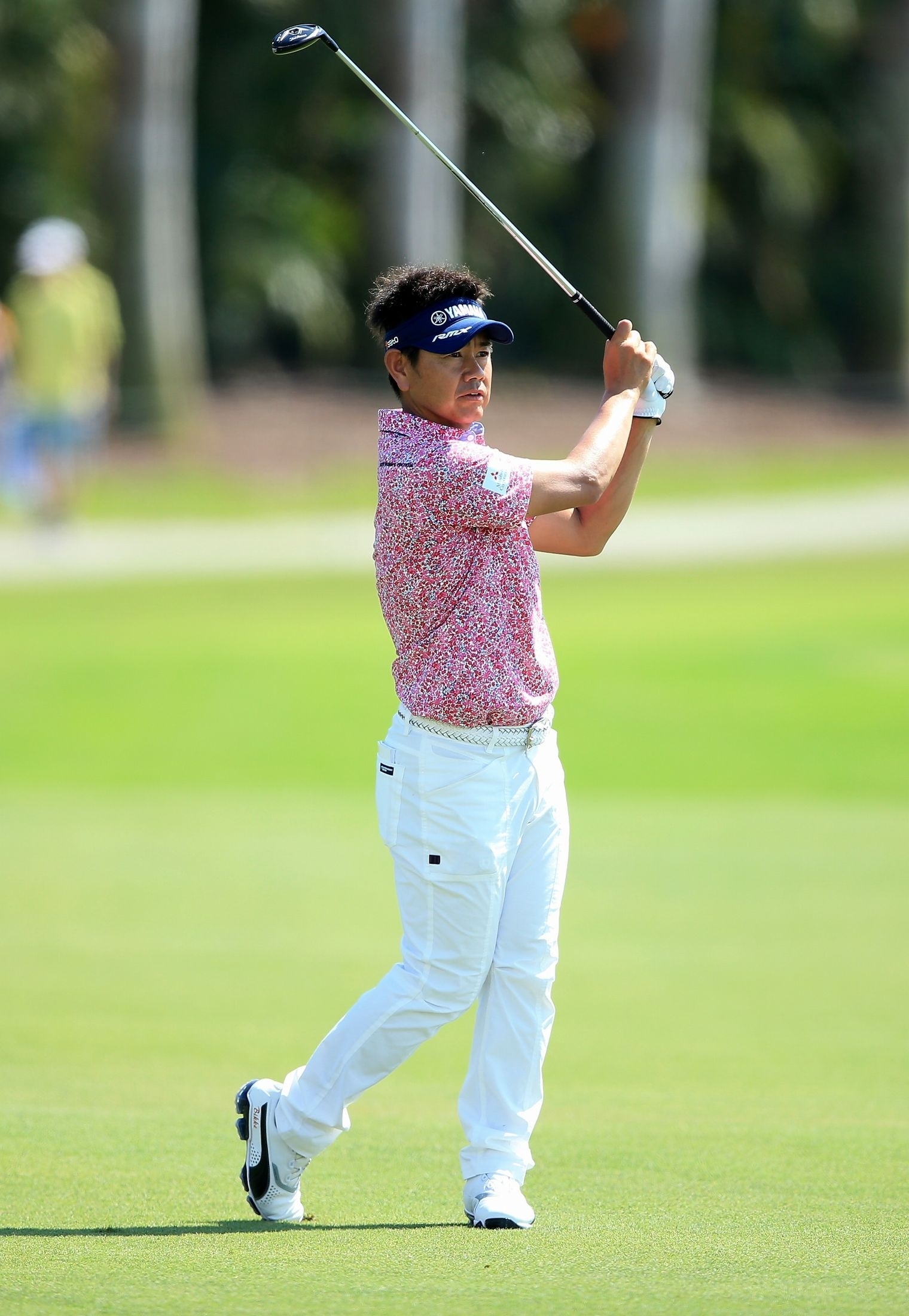 大叩きしても棄権しない藤田の姿は米国人には奇異に写ったようだ(Photo by David Cannon/Getty Images)