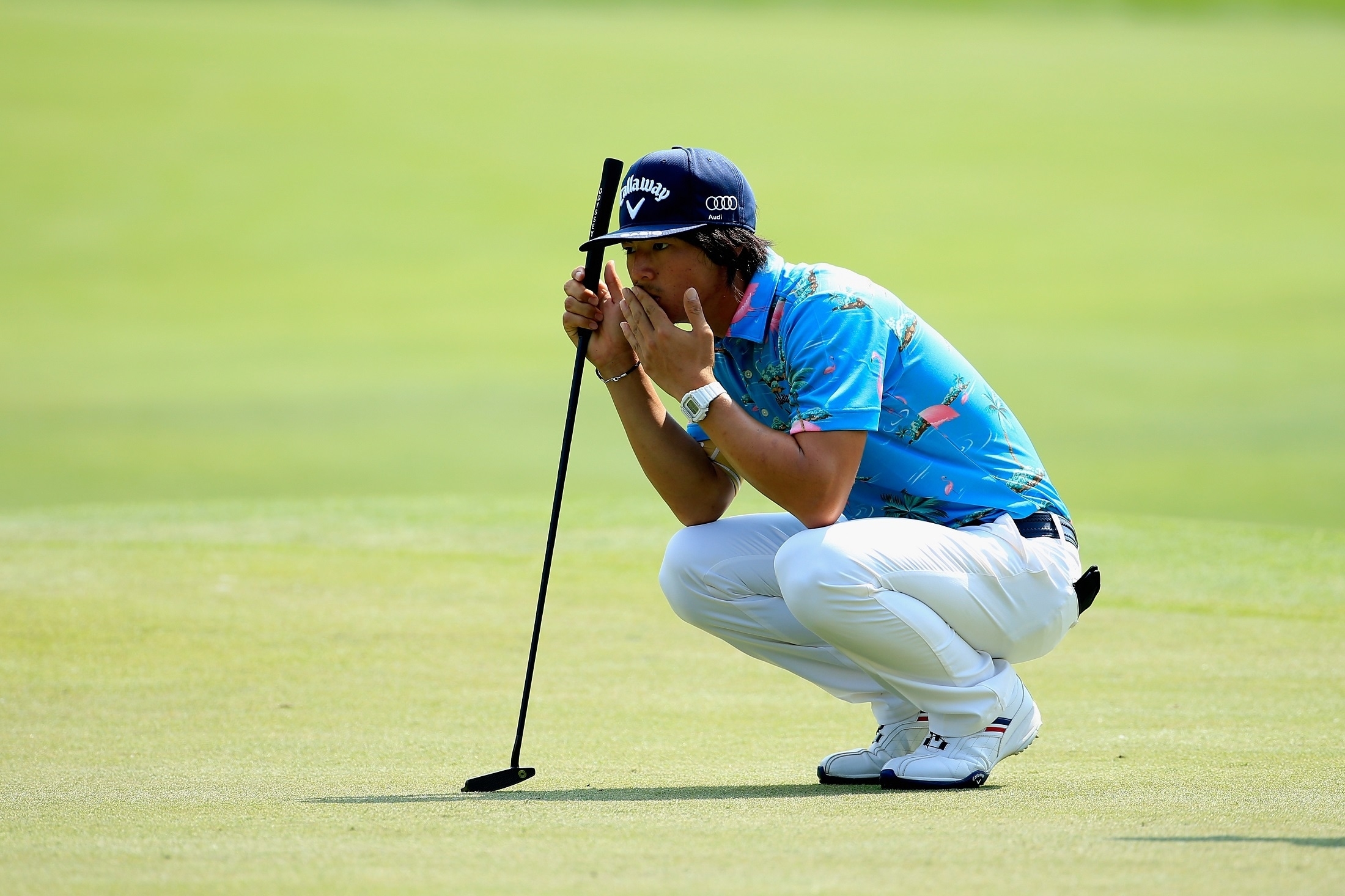 23位タイに浮上した石川遼(Photo by Michael Cohen/Getty Images)
