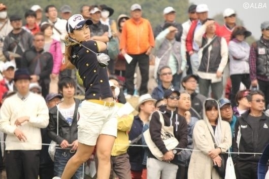 上田桃子の逆転優勝はならず(撮影:ALBA)