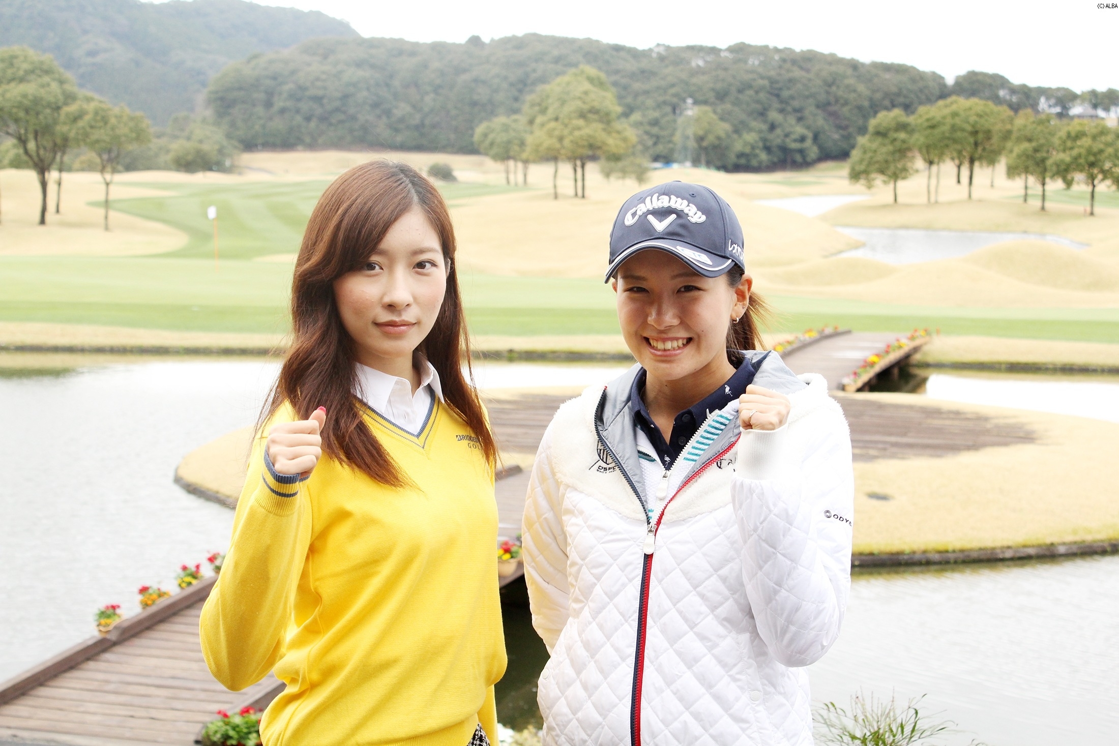 中継リポーターは藤田光里の妹、藤田美里が務めた(撮影:ALBA)