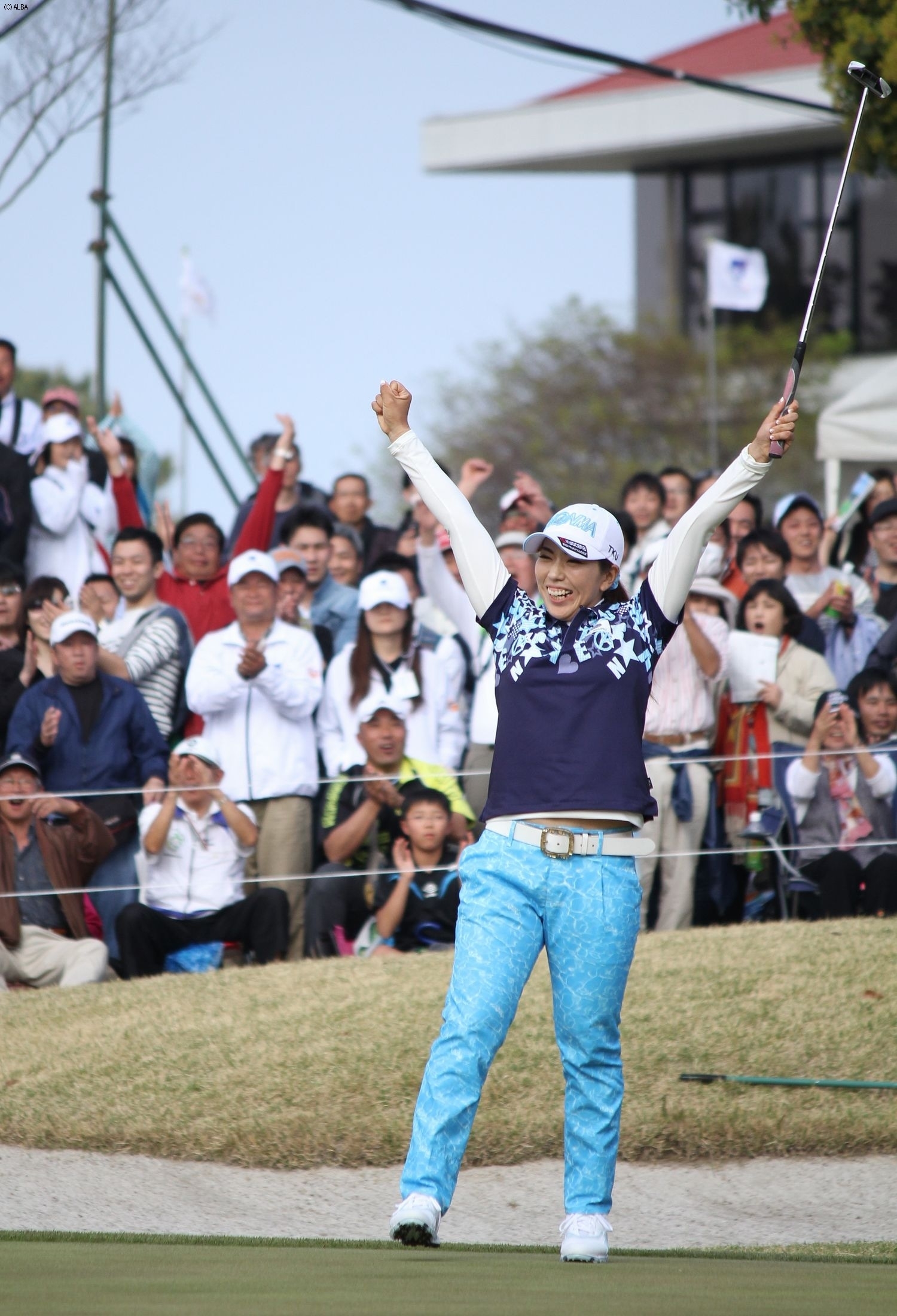 プレーオフを制し3年ぶりの優勝！大喜び（撮影：ＡＬＢＡ）