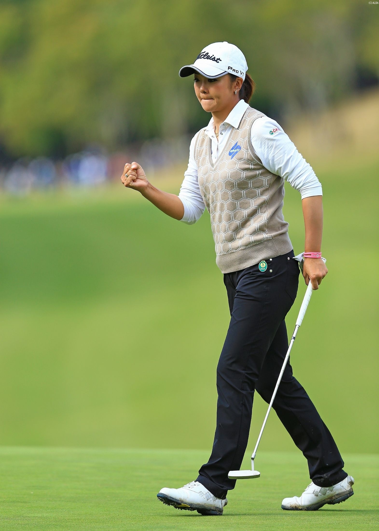 三塚優子は、終盤で追い上げ、2位Tに浮上！厳しいコンディションでも「楽しかった」？（撮影：岩本芳弘）