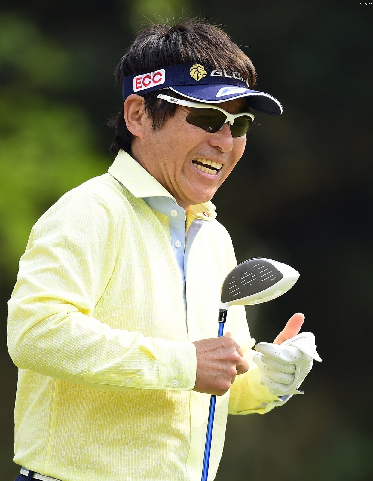 永久シードの尾崎直道は初日3アンダー（撮影：上山敬太）