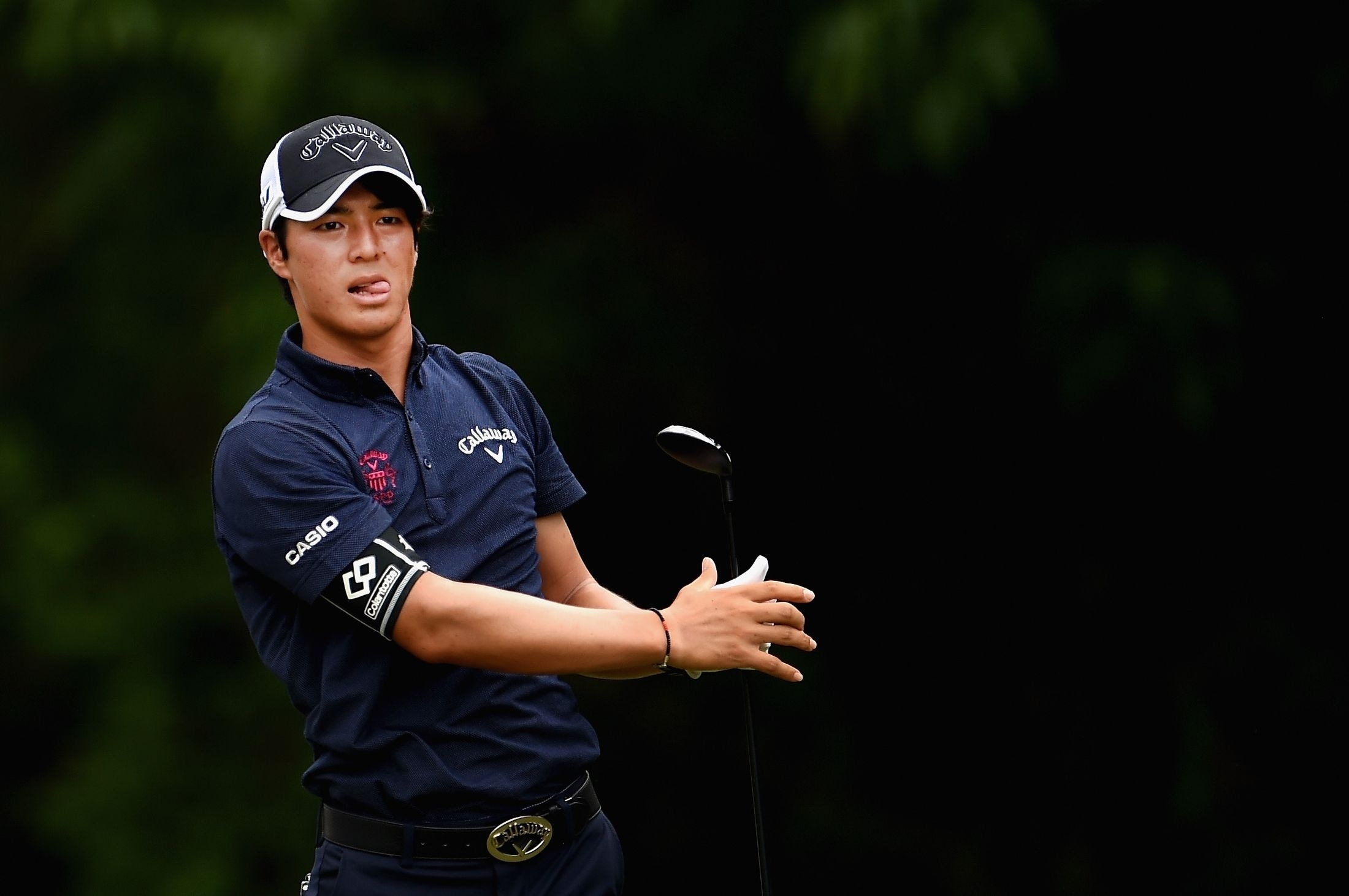 遼、初日は2アンダー(Photo by Stacy Revere/Getty Images)